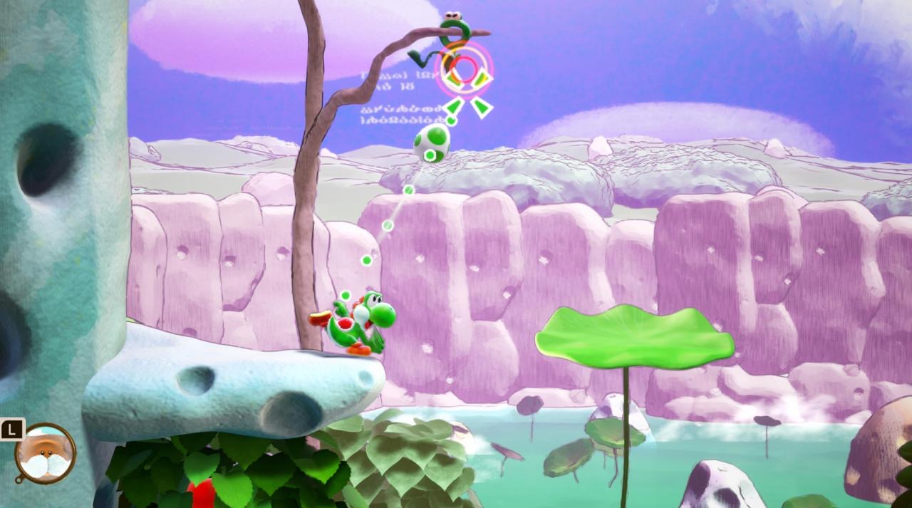 Yoshi piattaforme rosa